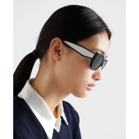 NEW Prada PR B05S Sunglasses in Black White - Picture 1 of 7